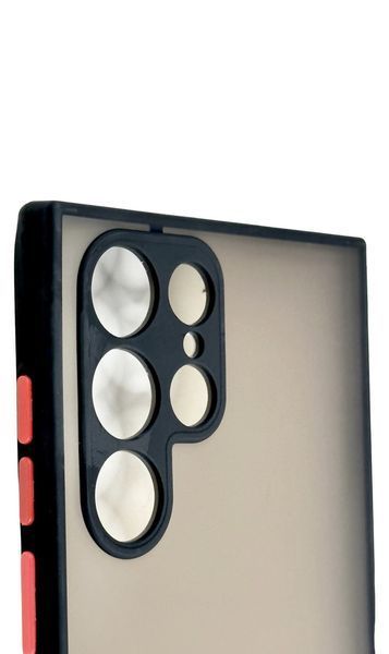 TPU чохол накладка Matte Color Case для Samsung Galaxy S22 Ultra чорний 092183 фото