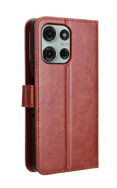 Чохол книжка Book case для Motorola G75 (5G) / коричневий 098810 фото