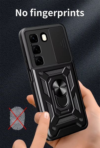 PC + TPU чохол Camshield Armor для Infinix Hot 50 4G / сріблястий 097630 фото