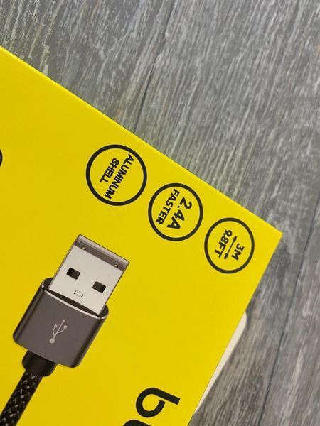 USB кабель Budi на micro-USB (2.4 А) 3m 81847 фото