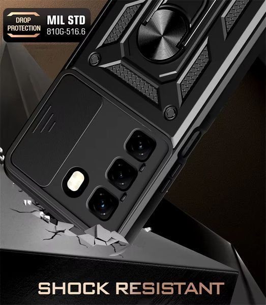 PC + TPU чохол Camshield Armor для Infinix Hot 50 4G / сріблястий 097630 фото