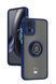 TPU чохол накладка Matte Ring Magnit для Motorola Edge 30 Neo синій 093349 фото 1