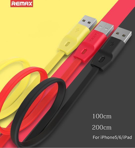 USB кабель Remax с Lighting (5 цветов) (RC-001i) 11345 фото