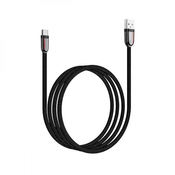 USB-кабель Hoco U74 Grand Type-C Cable (1.2m) (чорний і червоний) 80626 фото