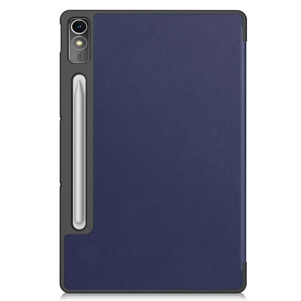 Шкіряний чохол книжка Crazy Horse для Lenovo Tab P12 (12.7") / синій 093861 фото