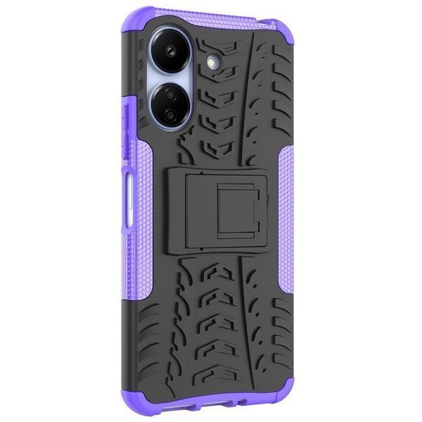 PC + TPU чехол Armor для Xiaomi Redmi 13C фиолетовый 095599 фото