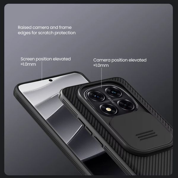 Чохол CamShield Pro Case Nillkin на Xiaomi Redmi Note 14 Pro (5G) / чорний 098824 фото