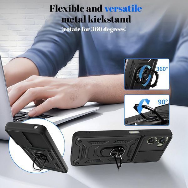 PC + TPU чохол Camshield Armor для Motorola G06 Power / сріблястий 204378 фото