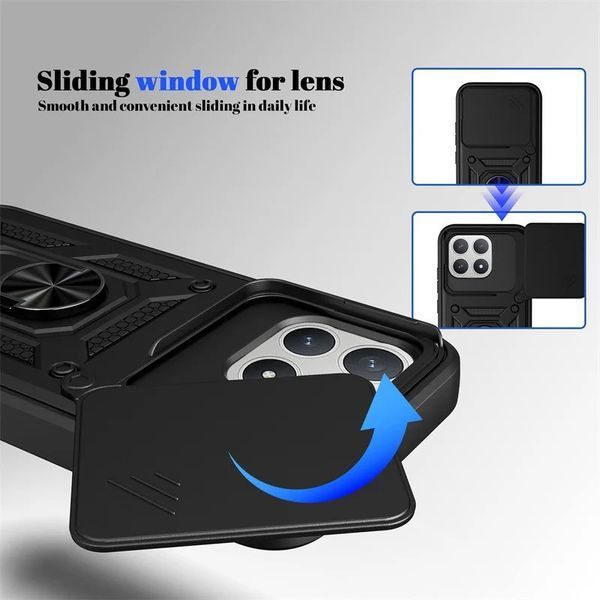 PC + TPU чехол Camshield armor для Poco F8 Pro / красный 100963 фото