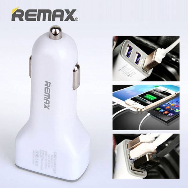 Автомобільна зарядка Remax на 3 USB (3,6 A) довга версія 20-005 фото