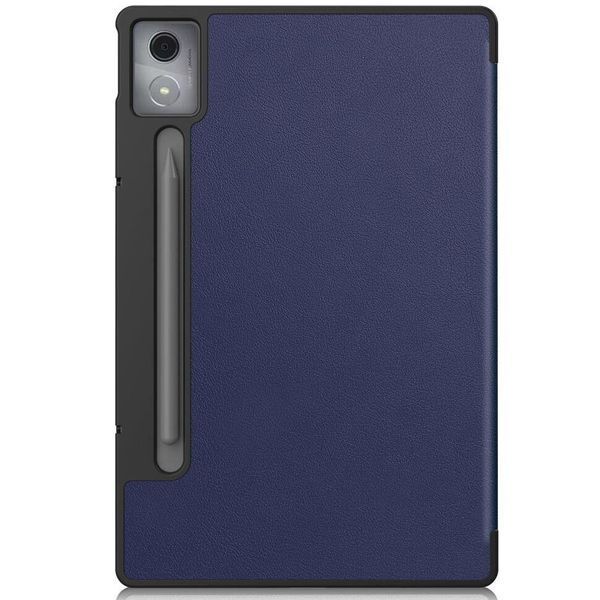 Шкіряний чохол книжка Crazy Horse на планшет Lenovo Idea Tab Pro (12.7")/синій 099243 фото