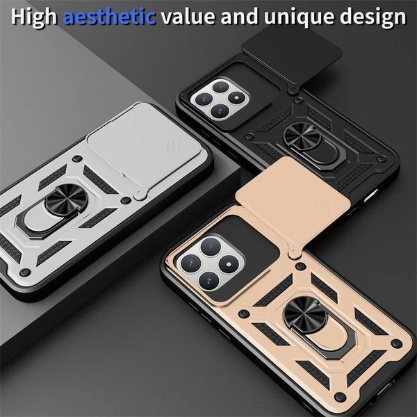 PC + TPU чехол Camshield armor для Poco F8 Pro / красный 100963 фото
