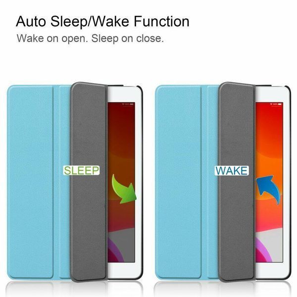 Шкіряний чохол книжка Crazy Horse для iPad Air 3 10.5" (2019) / блакитний 094185 фото
