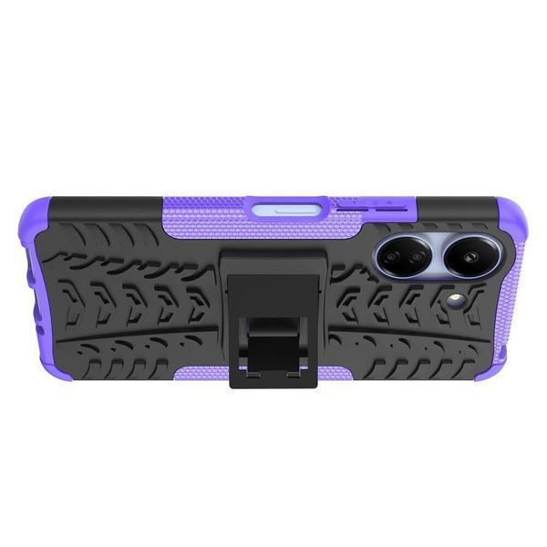 PC + TPU чехол Armor для Xiaomi Redmi 13C фиолетовый 095599 фото