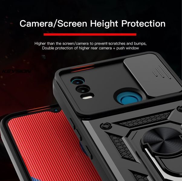 PC + TPU чохол Camshield armor для Nokia C21 Plus / зелений 89322 фото