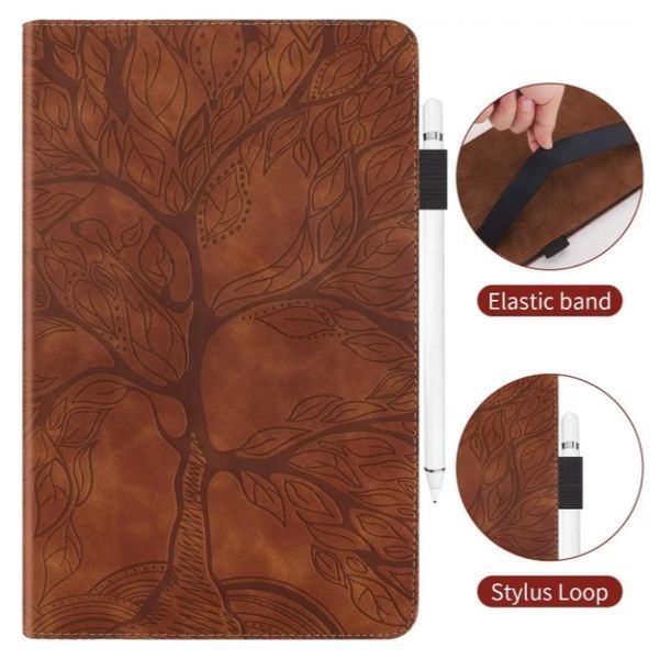 Чохол книжка Wood book для Lenovo Tab K11 2024 (11") / коричневий 202187 фото