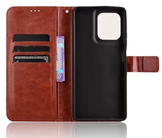 Чохол книжка Book case для Motorola G75 (5G) / коричневий 098810 фото