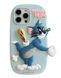 Силиконовый 3D чехол Friends Tom & Jerrie для iPhone 15 Pro Max / голубой 099448 фото 1