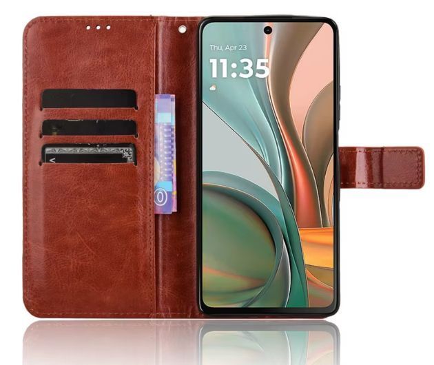 Чохол книжка Book case для Motorola G75 (5G) / коричневий 098810 фото