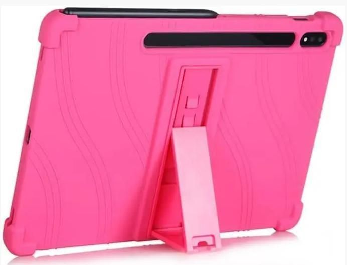 Чехол противоударный Friendly на Samsung Tab S7 \ Tab S8 розовый 095084 фото