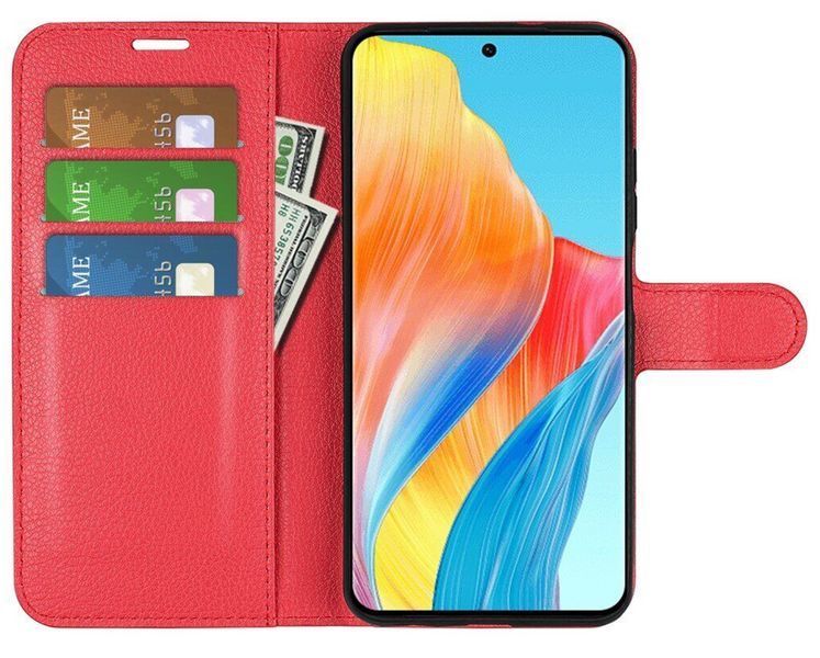 Чохол книжка Lichee для OPPO A38 червоний 093098 фото