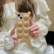 Чехол резиновый Cute Soft Bear на iPhone 13 / светло-коричневый 098160 фото 6