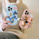 Силиконовый 3D чехол Friends Tom & Jerrie для iPhone 15 Pro Max / голубой 099448 фото 3