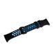 Ремешок браслет Perforation на Xiaomi Mi Smart Band 7 Pro Black and Blue 91026 фото 1