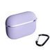 Силиконовый чехол (with fibra) с карабином для AirPods Pro 2 (на аирподс про 2) голубой 087320 фото 1