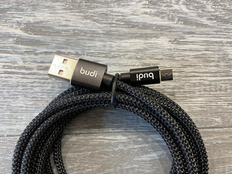 USB кабель Budi на micro-USB (2.4 А) 3m 81847 фото