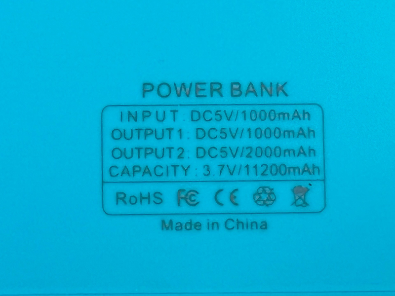 Зовнішній акумулятор Power Bank Leyou LY-900 2A 2USB 11200mAh блакитний 085282 фото