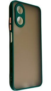 TPU чохол накладка Matte Color Case для OPPO A17k темно-зелений 83237 фото