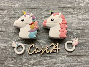 Чехол 3д Единорог на Airpods (2 цвета) 017494 фото