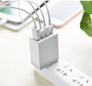 Мережеве ЗУ HOCO C23B Haoke на 4 USB (3.4 A) білий 51140 фото