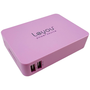 Внешний аккумулятор Power Bank Leyou LY-900 2A 2USB 11200mAh розовый 085283 фото