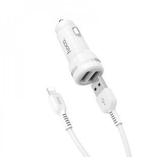 АЗУ Hoco Z27 Staunch + Cable (Lightning) 2.4A 2USB 16922 фото