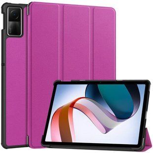 Чехол книжка Crazy Horse на Xiaomi Redmi Pad SE (11") / баклажановый 092000 фото