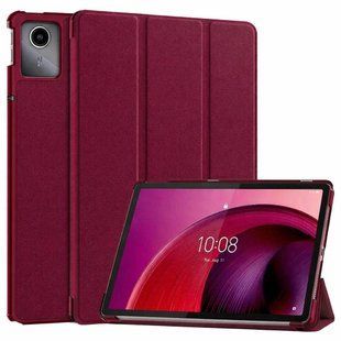 Чохол книжка Crazy Horse для Lenovo Tab M11 (11") / бордовий 100792 фото