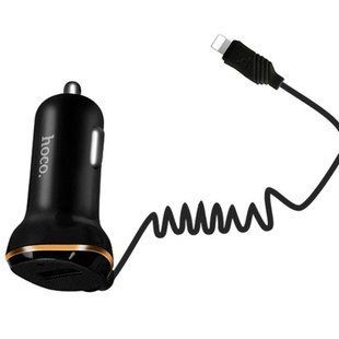 Автомобильная зарядка Hoco Z14 Charger + Cable (Lightning) 3.4A 1USB 16447 фото