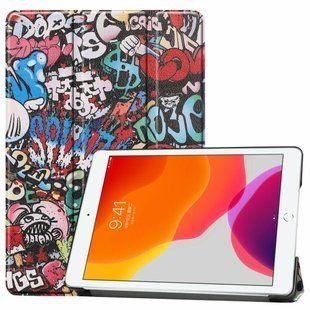 Шкіряний чохол книжка Crazy Horse для iPad Air 3 10.5" (2019) / graffiti 094186 фото
