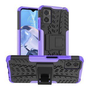 PC + TPU чехол Armor на Motorola E22 фиолетовый 89525 фото