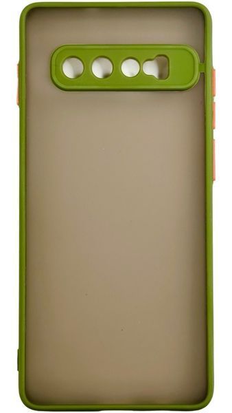 TPU чохол накладка Matte Color Case для Samsung Galaxy S10 Plus світло-зелений 092234 фото