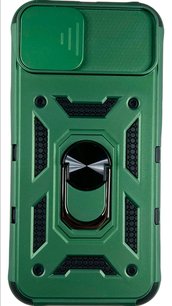 PC + TPU чохол Camshield armor для iPhone 14 Plus / зелений 086498 фото