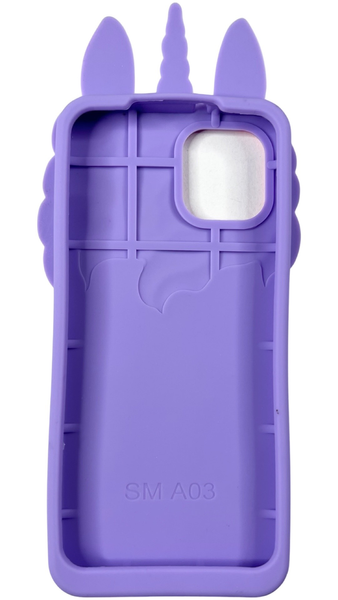 Гумовий 3D чохол для Samsung Galaxy A03 (на самсунг а03) My little pony фіолетовий 087101 фото