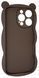 Силіконовий 3D чохол Hello Bear для iPhone 14 Pro Max / brown 202492 фото 2