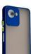 TPU чехол накладка Matte Color Case для Realme C30S синий 092634 фото 3