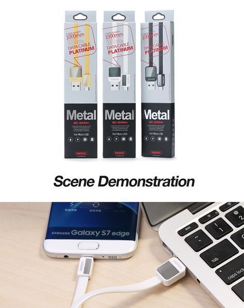 USB кабель Remax RC-044m Platinum Metal (3 цвета) 51575 фото