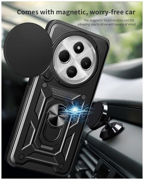 PC + TPU чохол Camshield Armor для Xiaomi Redmi A4 (5G) / сріблястий 202382 фото