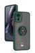 TPU чохол накладка Matte Ring Magnit для Motorola Edge 30 Neo темно-зелений 093350 фото 1