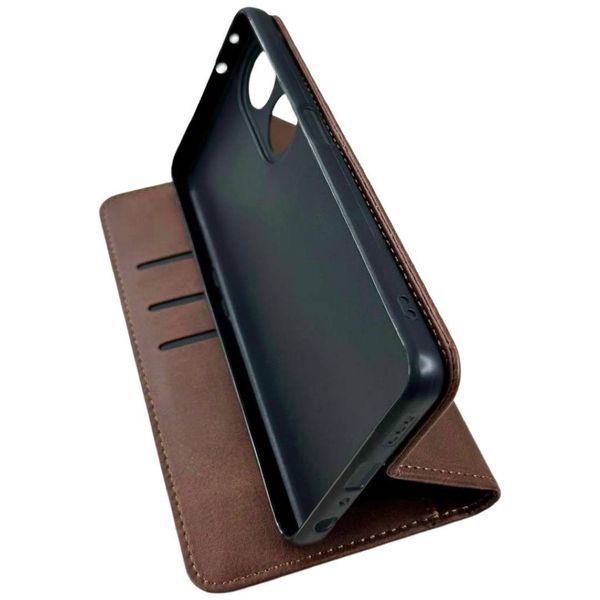 Чохол книжка Amsterdam для OPPO A98 5G коричневий 091227 фото
